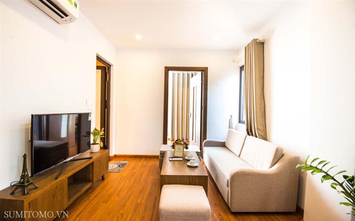 Cozy apartment with 2 bedrooms for rent on LInh Lang, near Lotte, Metropolis, Japanese embassy