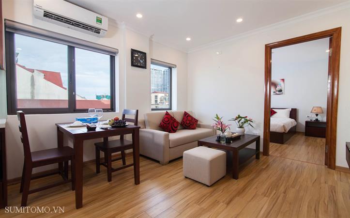 01 bedroom serviced apartment for rent in Kim Ma street, Ba Dinh district