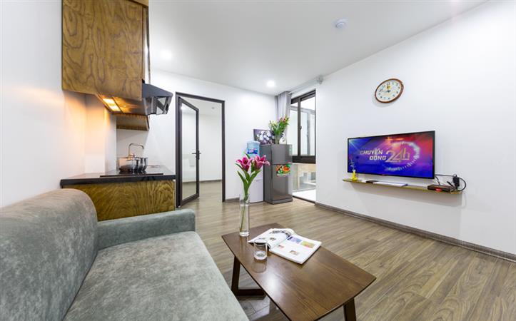 Skillful designed service apartment for rent at Dich Vong Hau street, Cau Giay Dist.