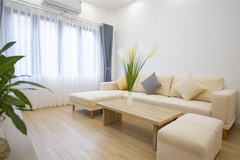 Căn hộ 1 ngủ cho thuê phố Kim Mã, view đẹp, đầy đủ tiện nghi