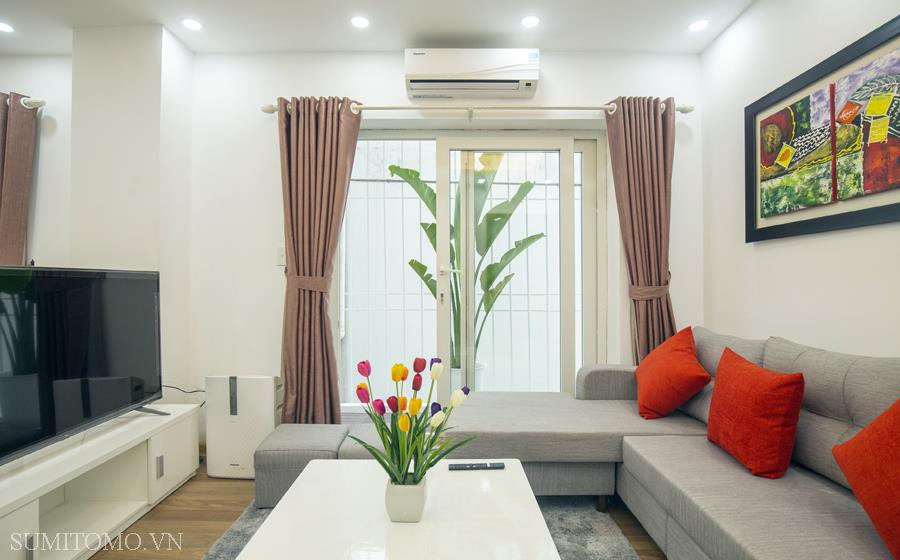 Cho thuê căn hộ 2 ngủ phố Đào Tấn gần Lotte, dịch vụ tiện nghi, nội thất mới
