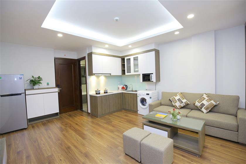 Căn hộ 1ngủ cho thuê phố 58 Đào Tấn, view đẹp, nội thất mới, gần lotte