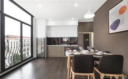 Serviced apartment for rent in Lieu Giai Street, near the Japanese embassy, west lake, city view 2